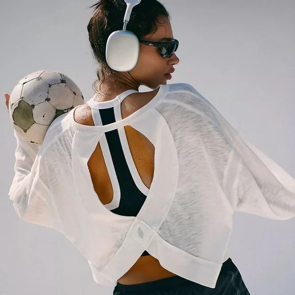 Free people FP movement my time layer open back crop top - Picture 1 of 5
